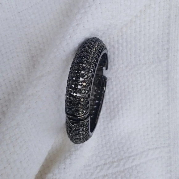 Vintage KJL hematite sparkle  bangle‎ - Picture 3 of 6